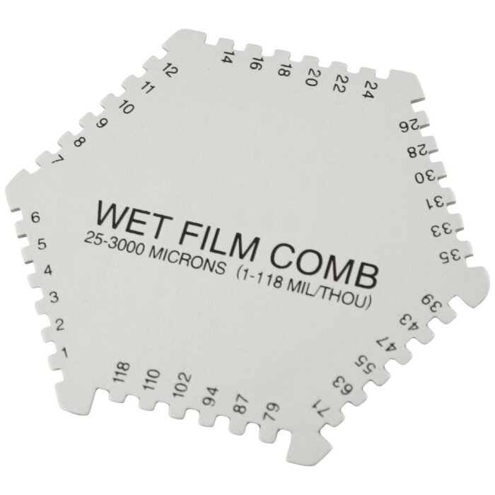 Vådfilmskam aluminum (Lak-/coatingmåler 25-3000µ)