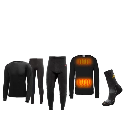 3 i en vinter jakke EN471 gul sort 5XL