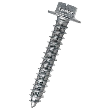 Eurotec montageskrue blågalv. SW8 6,5×75, pk/100