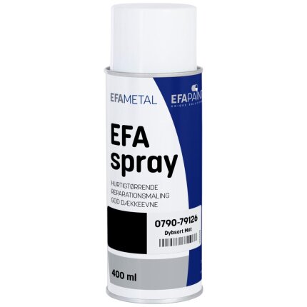 Efaspray RAL9005 matsort 400 ml