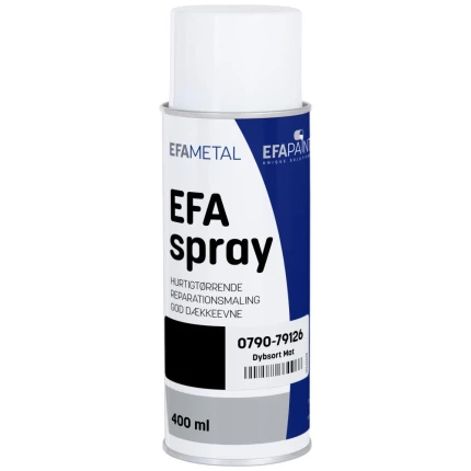 Efaspray RAL9005 matsort 400 ml