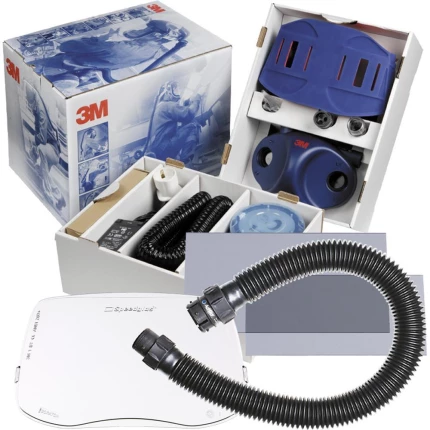3M Adapter og skruer t/hjelmmontage af P3A