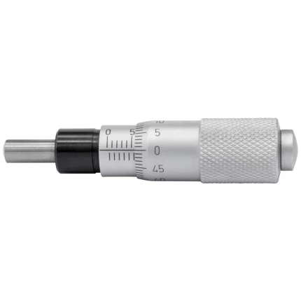 Indbygn.mikrometer 0-15×0,01mm konveks måleflade