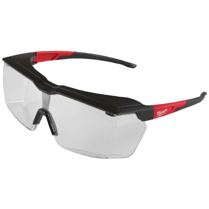 Sikkerhedsbrille/overbrille, klar polycarbonat