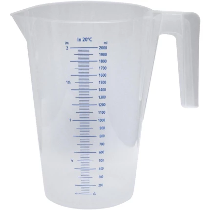 Målebæger transparent PP 5,0 ltr