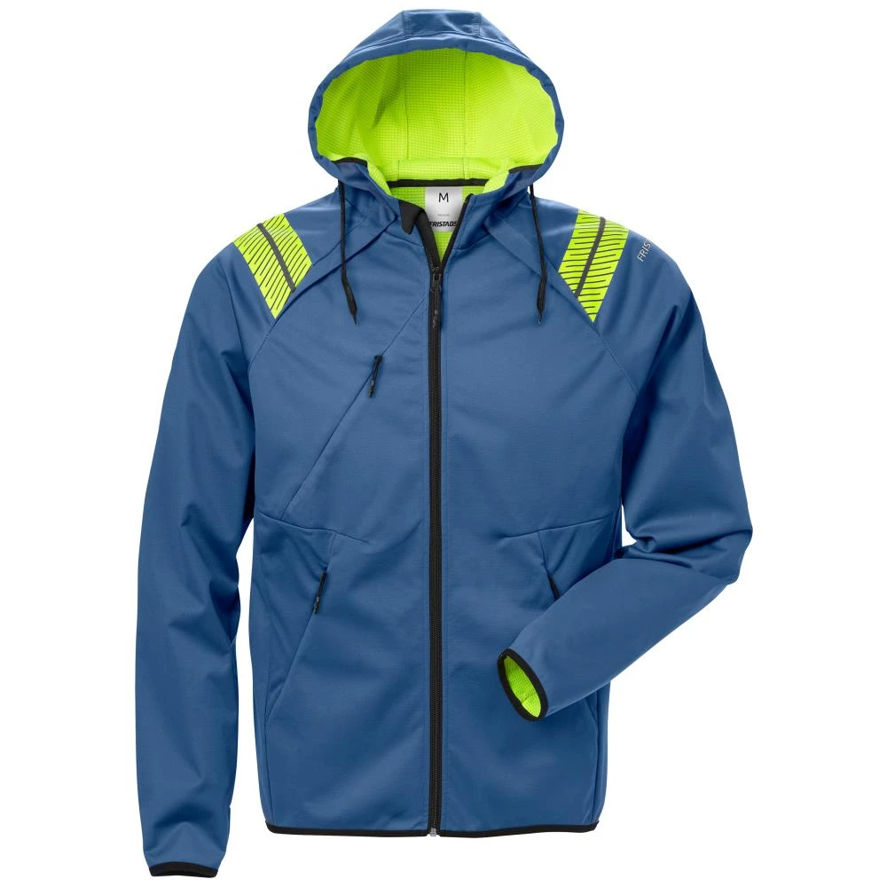 Softshelljakke m/hætte 7461 BON blå XL Softshelljakke m/hætte 7461 BON blå XL