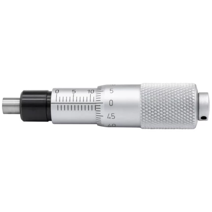 Indbygn.mikrometer 0-15×0,01mm, plan måleflade