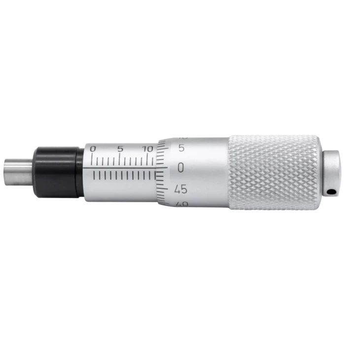 Indbygn.mikrometer 0-15×0,01mm, plan måleflade
