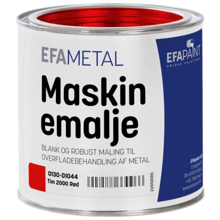 Maskinemalje 0130 Tim 2000 rød 3/4 ltr
