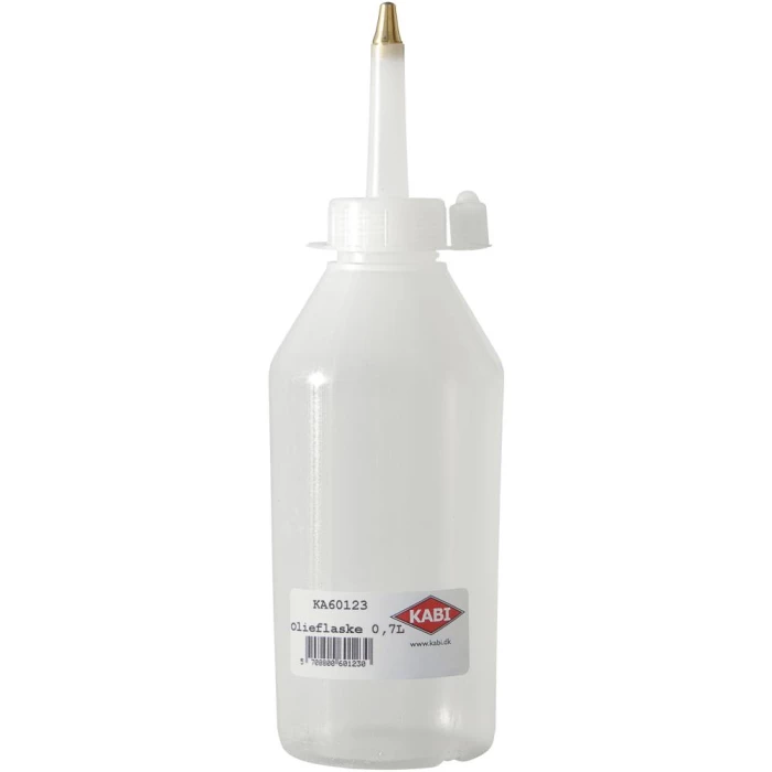 Kabi olieflaske m/messingspids 0,7 ltr