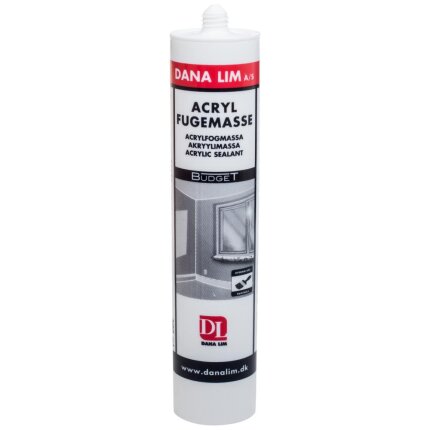Danalim Acrylfugemasse 501 Budget hvid 300 ml