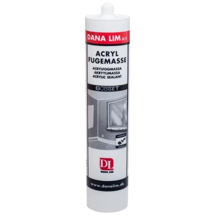 Danalim Acrylfugemasse 501 Budget hvid 300 ml