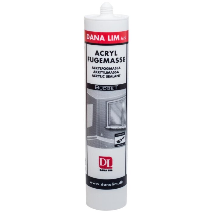 Danalim Acrylfugemasse 501 Budget hvid 300 ml