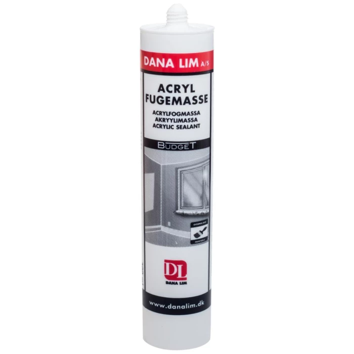 Danalim Acrylfugemasse 501 Budget hvid 300 ml