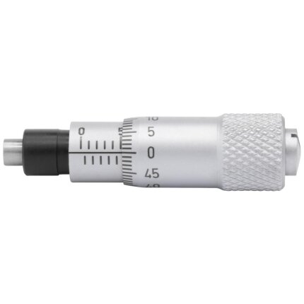 Indbygn.mikrometer 0-6,5×0,01mm, plan måleflade