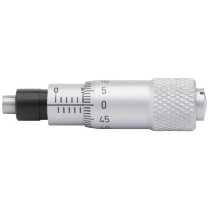 Indbygn.mikrometer 0-6,5×0,01mm, plan måleflade