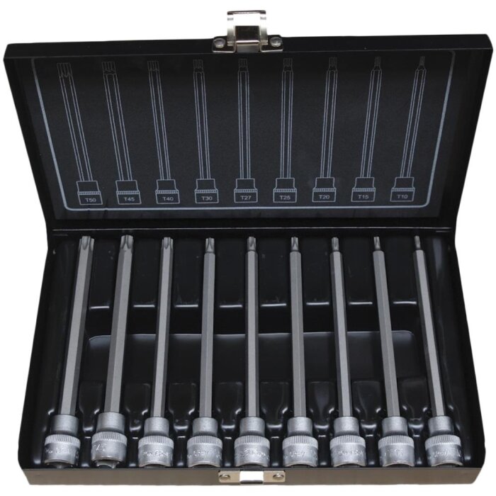 Stifttopsæt lang 3/8″ TX 10-50
