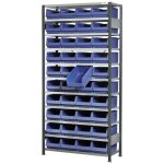 Plukkereol L1 210×100×30cm, 40 blå 3067 kasser