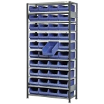 Plukkereol L1 210×100×30cm, 40 blå 3067 kasser