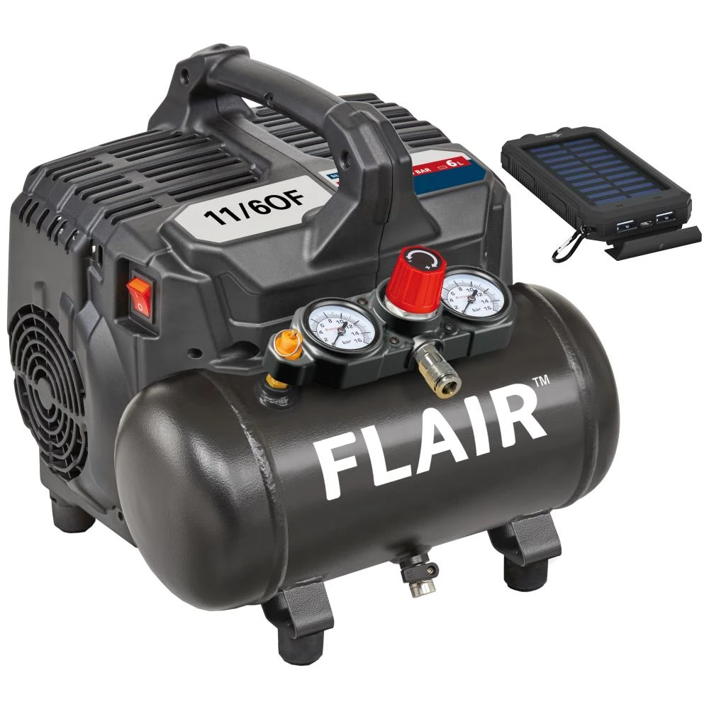 Flair 11/6OF kompressor, julekampagne m/powerbank Flair 11/6OF kompressor, julekampagne m/powerbank