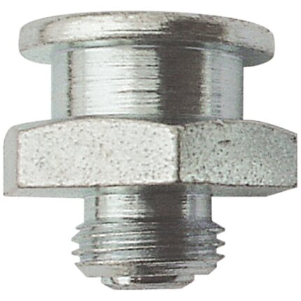 Smørenippel M1 lige, elforz., M10×1,0