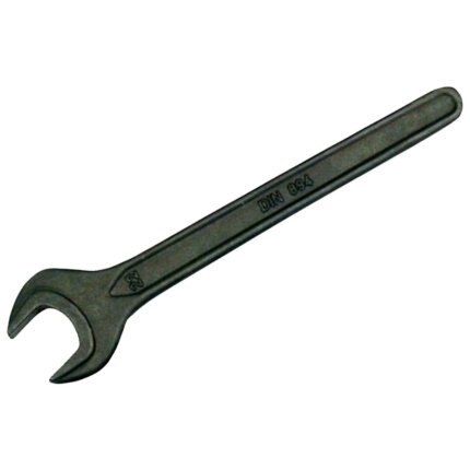 Enkelt gaffelnøgle sort DIN894 105,0mm