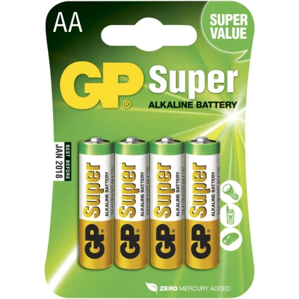Batteri Super Alkaline AAA 24A/LR03 1,5V, 4 stk Batteri Super Alkaline AAA 24A/LR03 1,5V, 4 stk