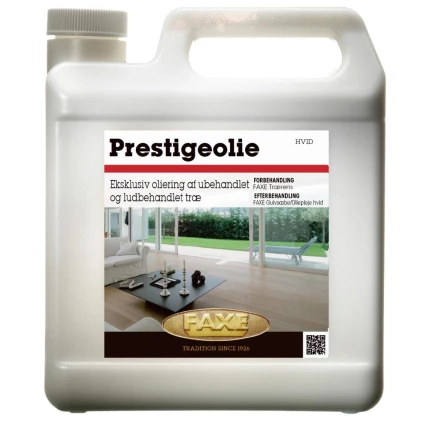 Faxe prestige olie hvid 2,5 ltr