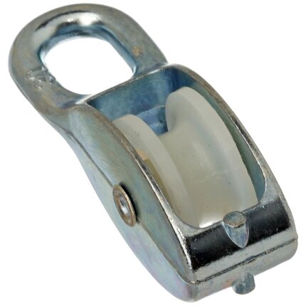 Taljeblok galvaniseret m/1 hjul 8×30mm Taljeblok galvaniseret m/1 hjul 8×30mm