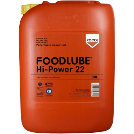 Foodlube Hi-Power 22 fuldsynt. hydraulikolie 20ltr