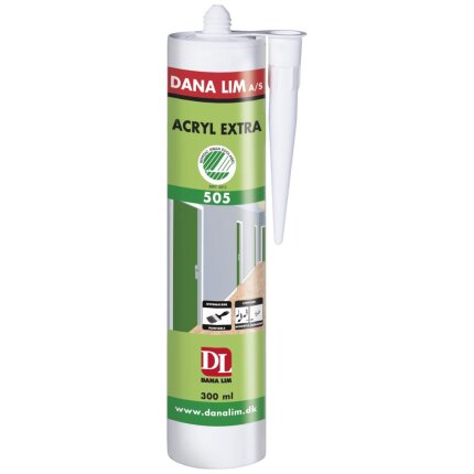 Acryl Extra 505 fugemasse indendørs hvid 290ml