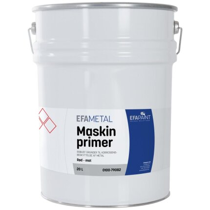 Maskinprimer 0100 mat rød 20 ltr