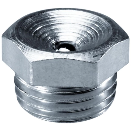 Smørenippel M1 lige, elforz., M6×1,0 Smørenippel M1 lige, elforz., M6×1,0