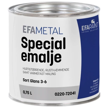 Specialemalje 0220 sort glans 3-6 3/4 ltr