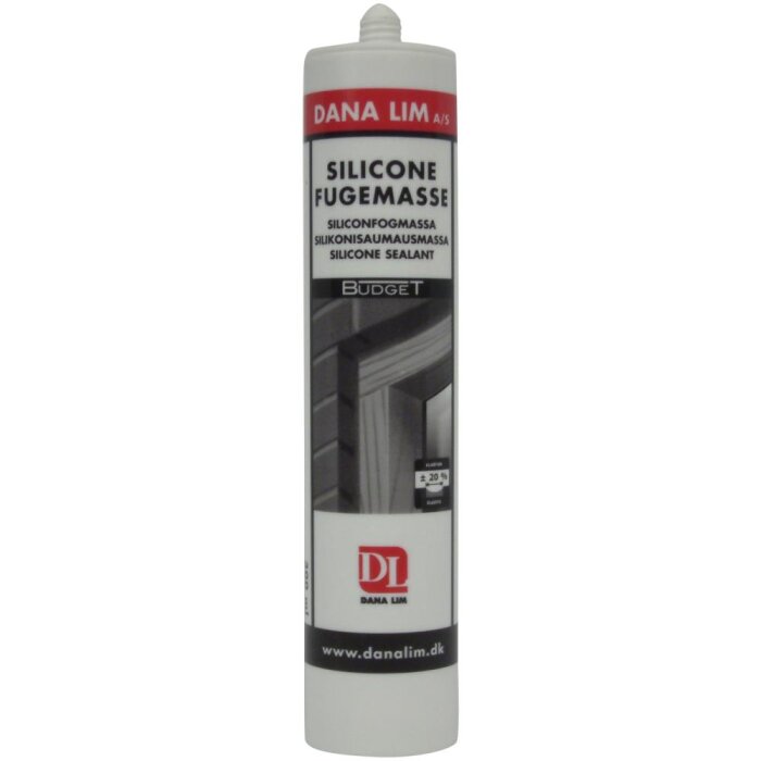 Danalim Budget Siliconefugemasse 576 hvid 300 ml