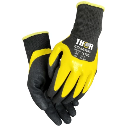 Thor Flex Halvdyp arbejdshandsker nitril 7315