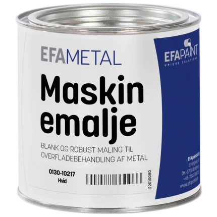 Maskinemalje 0130 hvid 3/4 ltr