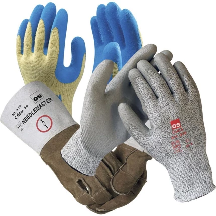 1st Neon halv-Fóret handsker