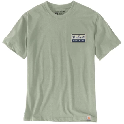 Carhartt logo t-shirt grøn str M Carhartt logo t-shirt grøn str M