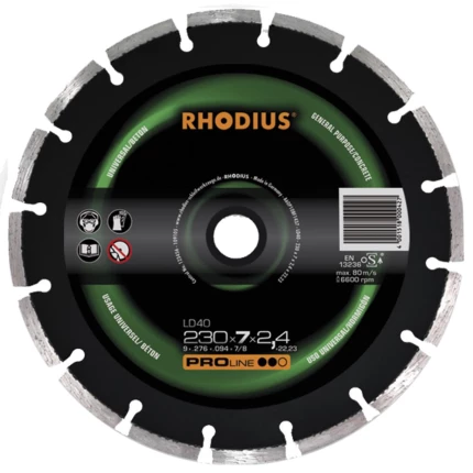 Rhodius RH Turbo bagskive ventileret 125mm×M14 Rhodius RH Turbo bagskive ventileret 125mm×M14