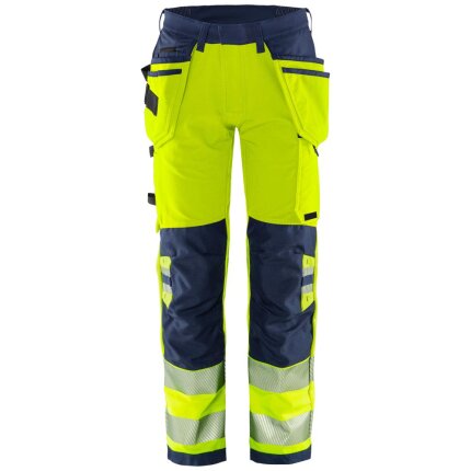 Hi-vis Green stretchbuks 2644 GSTP orange/mar D116