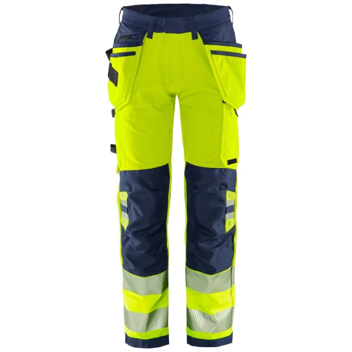 Hi-vis Green stretchbuks 2644 GSTP orange/mar D116
