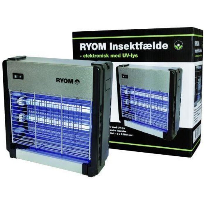 Ryom Fluefanger ALU 2x6 Watt 75m2