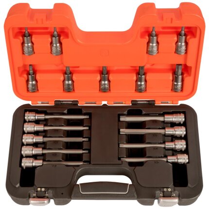 Inhex-topsæt 1/2″ 4kt, 18 lange+korte toppe 4-17mm Inhex-topsæt 1/2″ 4kt, 18 lange+korte toppe 4-17mm