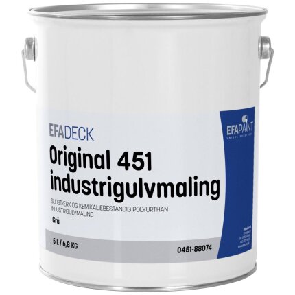 Efadeck Original 451 industrigulvmaling grå 5 ltr