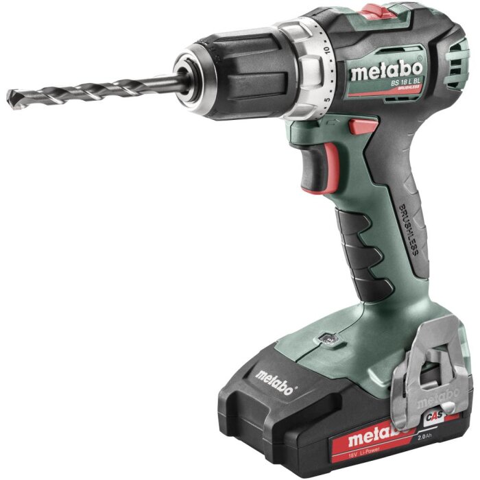 Metabo Bore-/skruemaskine BS 18 L BL m/2×12V/2,0Ah