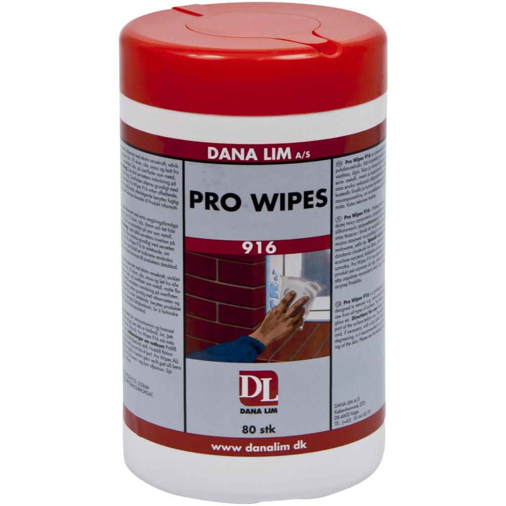 Danalim Wipes Pro 916 renseservietter 80 stk Danalim Wipes Pro 916 renseservietter 80 stk