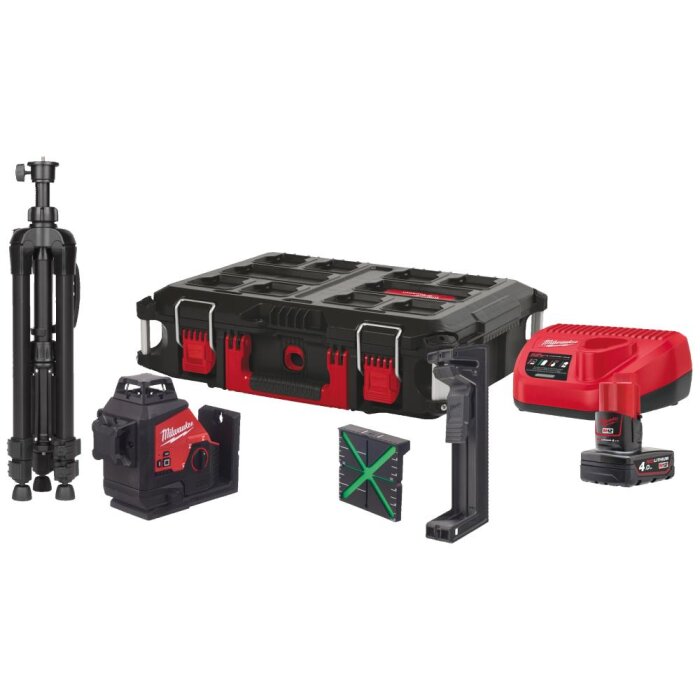 Laserkit M12 3PL laser m/tilbehør M12 3PLSKIT-401P