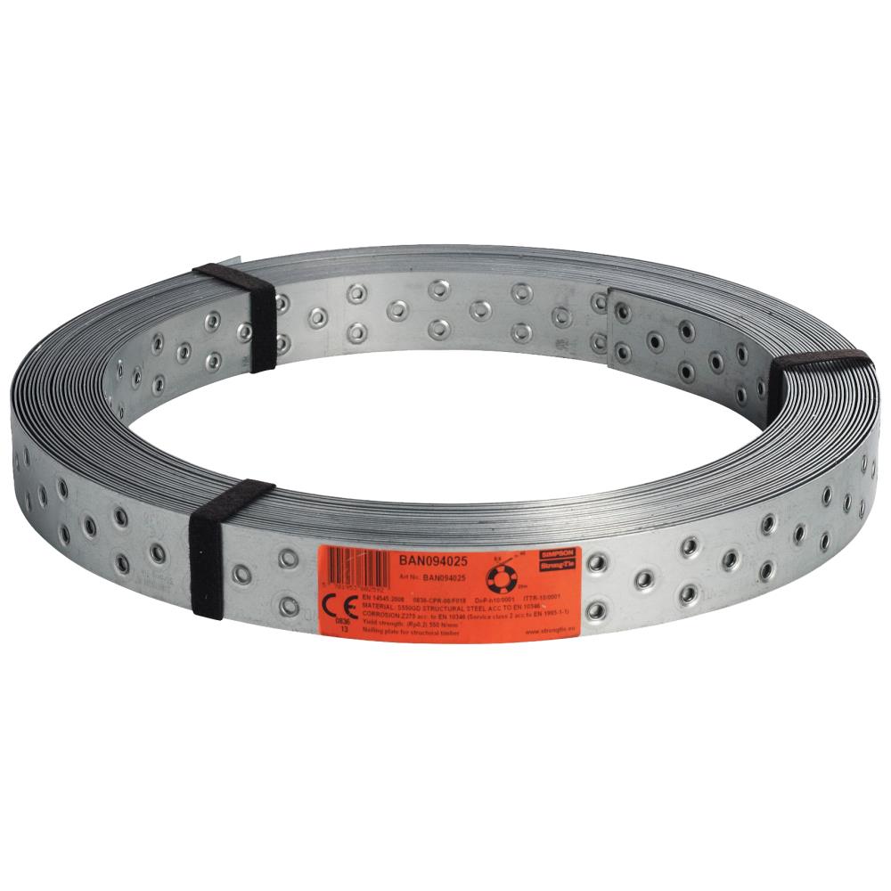 Vindtrækbånd BAN 40×0,9mm 50mtr højstyrkestål Vindtrækbånd BAN 40×0,9mm 50mtr højstyrkestål