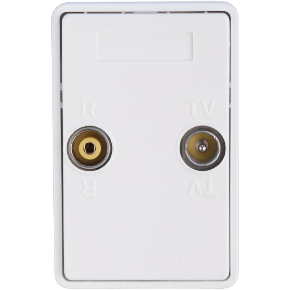 Antenneslutstikdåse tv/FM Antenneslutstikdåse tv/FM